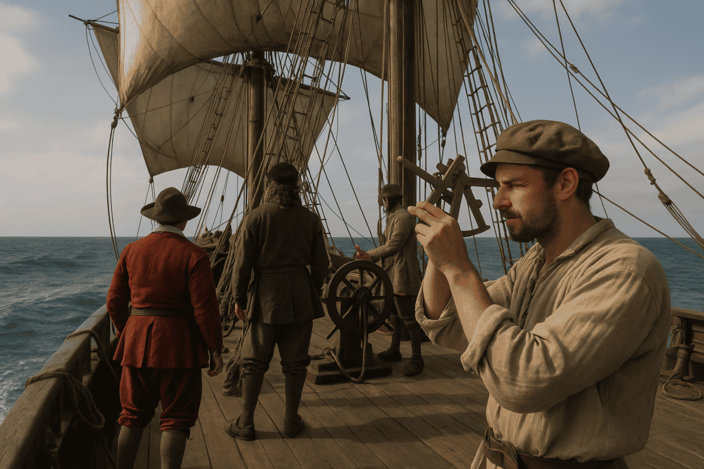 east-india-company_navigator on ship
