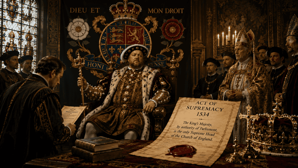 Henry VIII and the Break with Rome: Understanding Its Lasting Impact 11 Henry with his bishop - Henry VIII and the break with Rome