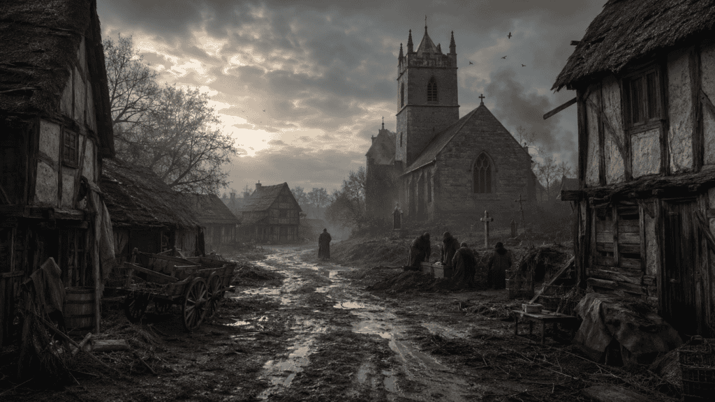The Lasting Impact of the Black Death: Transformations Across Society 12 The black Death - an empty village