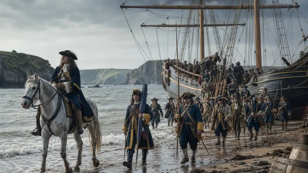 The Glorious Revolution and the Fall of James II 4 4 The Glorious Revolution William Lands at Torbay - Digging Deep Histories